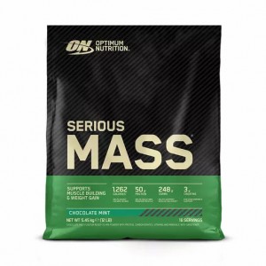 Optimum Nutrition Serious Mass Gainer Chocolate Mint 5.45 kg (16 Servings) Brasil | PW1482350