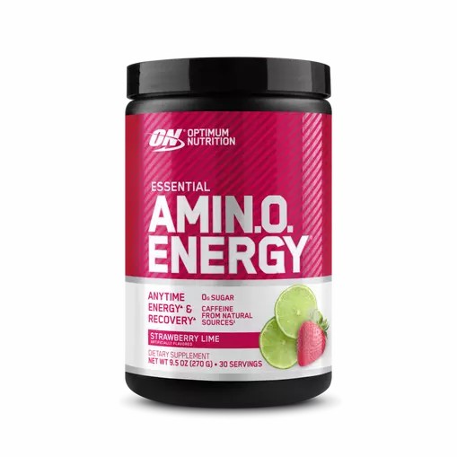 Optimum Nutrition ESSENTIAL AMIN.O. ENERGY® Strawberry Lime 0.6 lb (30 Servings) Brasil | CX5817063
