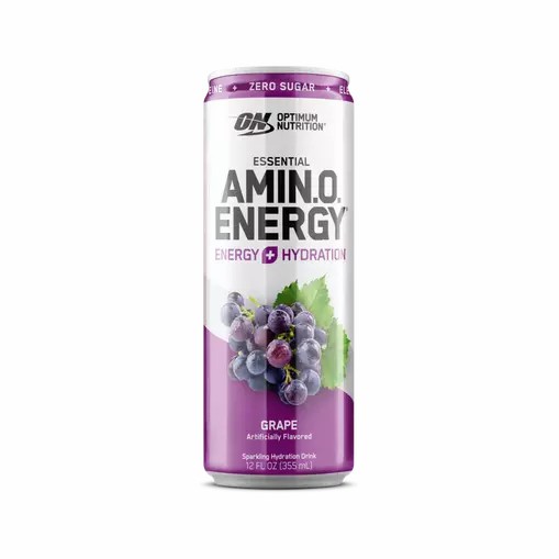 Optimum Nutrition ESSENTIAL AMIN.O. ENERGY+ Electrolytes Sparkling Grape 355ml * 12 Cans (12 Servings) Brasil | IO6873420