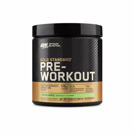 Optimum Nutrition GOLD STANDARD® Pre-Workout Green Apple 0.66 lb (30 Servings) Brasil | ZI9407831