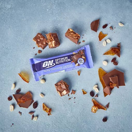 Optimum Nutrition Protein Bar Nutty Chocolate Caramel 70 grams (1 Bars) Brasil | RG6324871